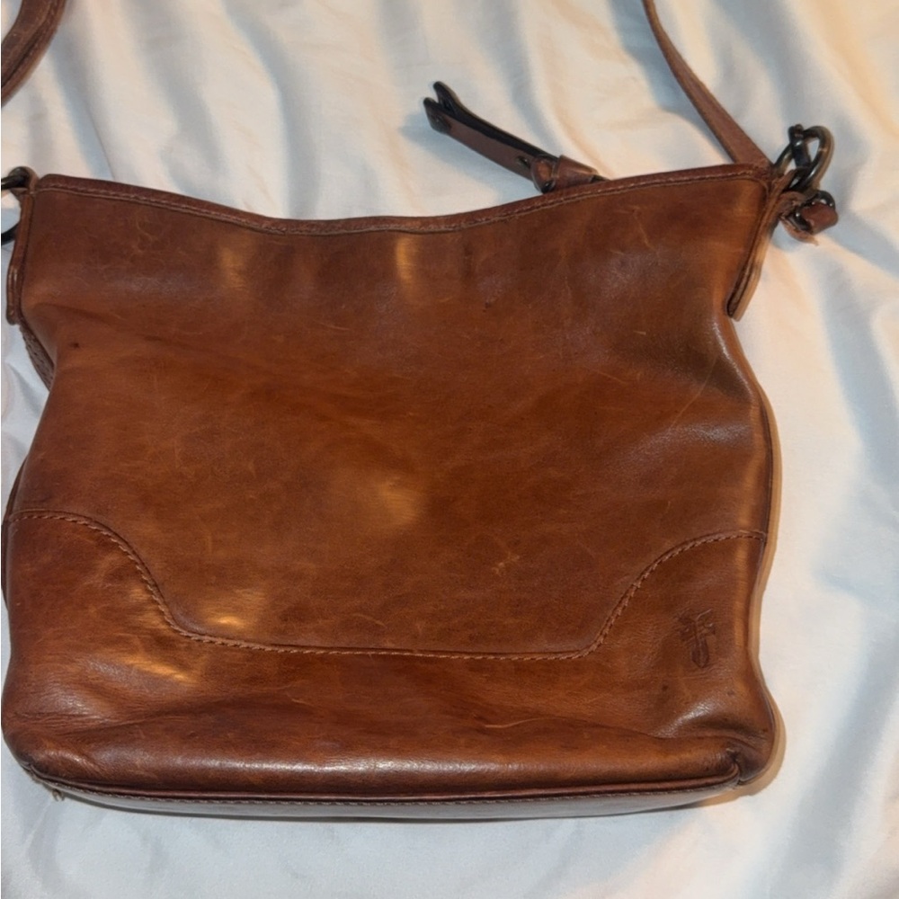 Frye Brown Leather Crossbody Bag
